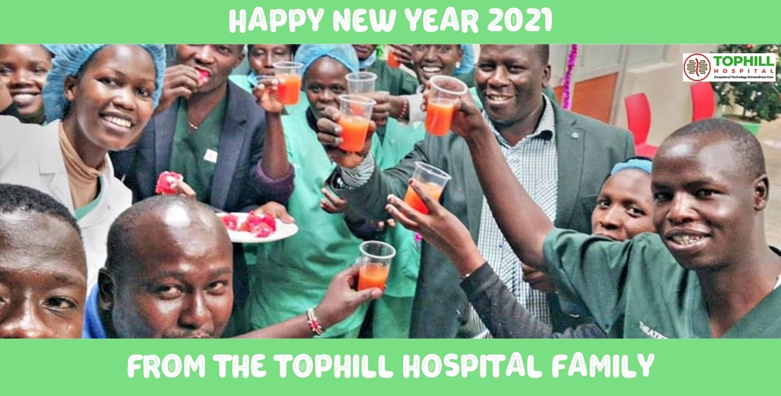 Happy New Year 2021 from the Tophill Hospital family!!!!